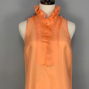 Soft Orange Silk J. Crew Blouse 4